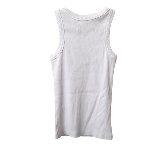ICON DENIM Raya Ribbed Tank White NWT XS - Picture 3 of 6